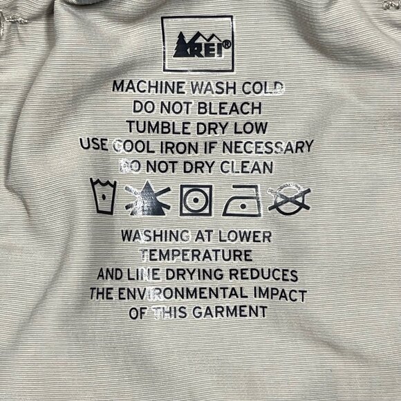 REI Mens Cargo Pants Large 32L Nylon Khaki Lightweight Outdoor Hiking UPF 50 - Picture 3 of 9